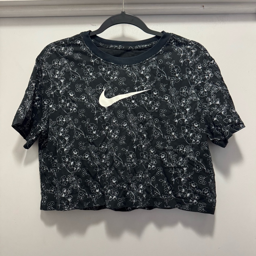 Nike Metallic Floral Crop Top